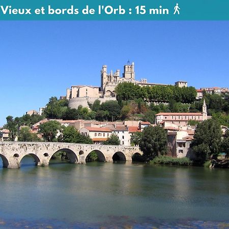 Elegant Studio Climatise 'Alma 2' - Coeur De Beziers - Wifi Fibre - Netflix ภายนอก รูปภาพ