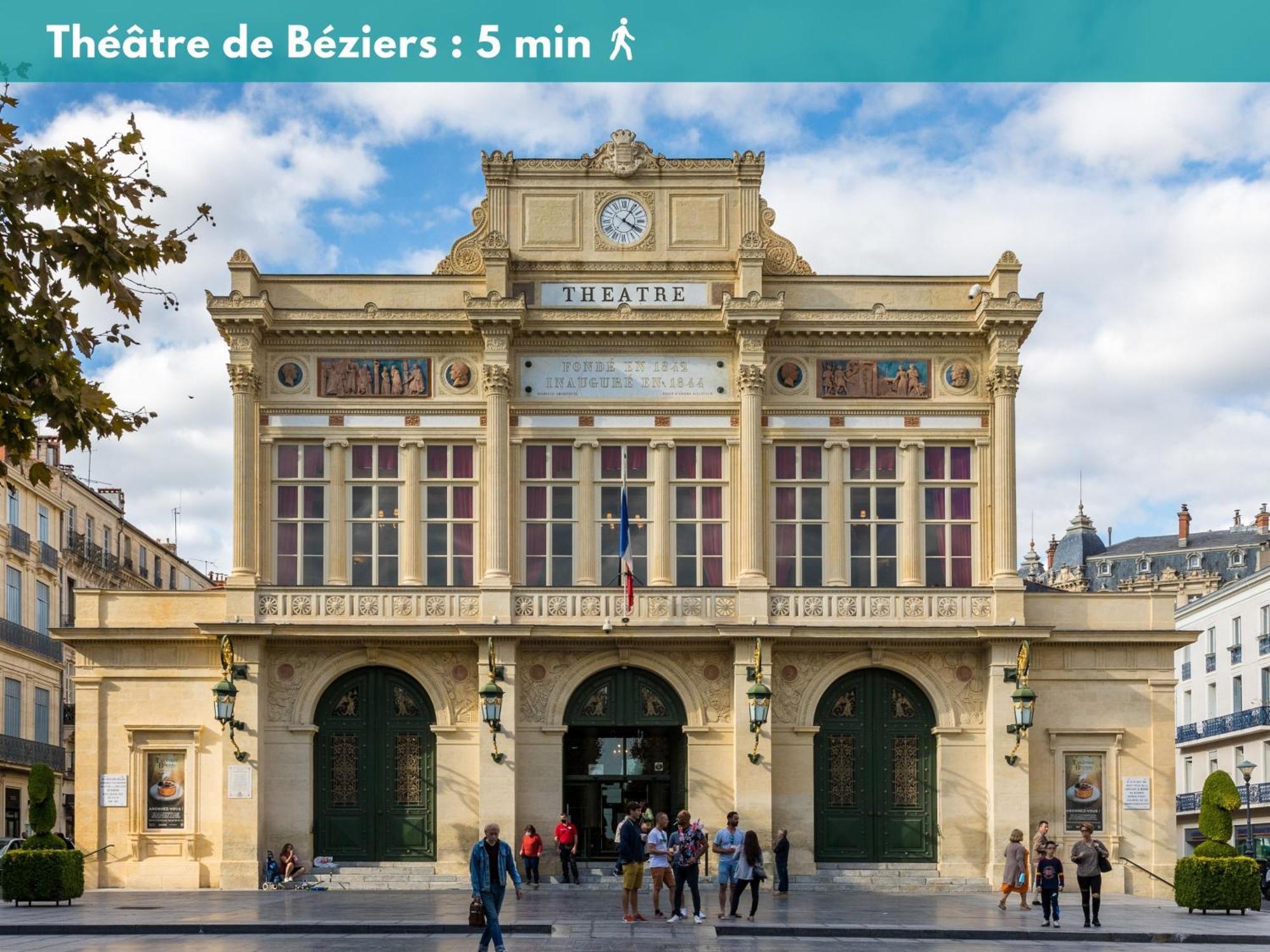 Elegant Studio Climatise 'Alma 2' - Coeur De Beziers - Wifi Fibre - Netflix ภายนอก รูปภาพ